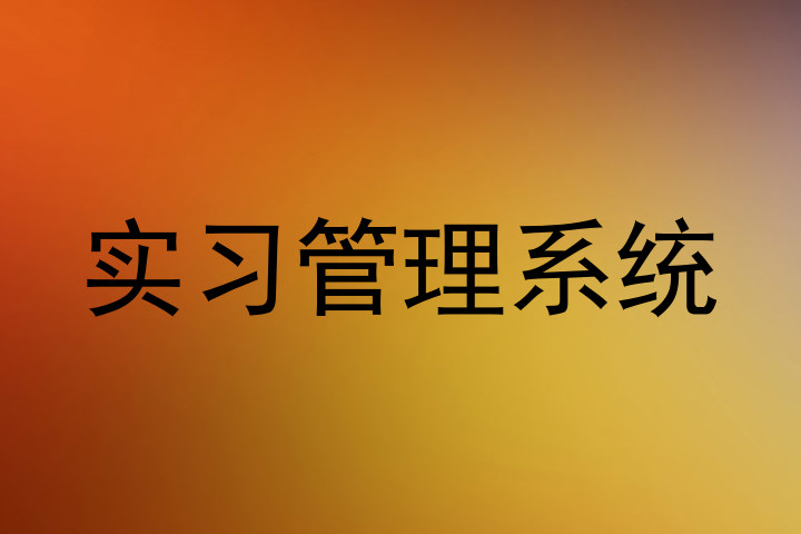 实习管理系统