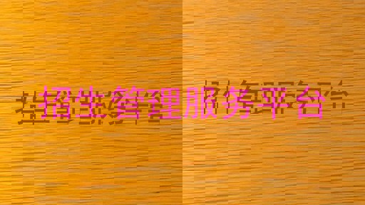 招生管理服務(wù)平臺(tái)