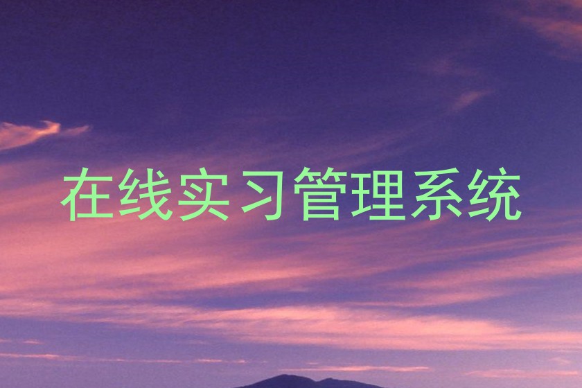 在线实习管理系统