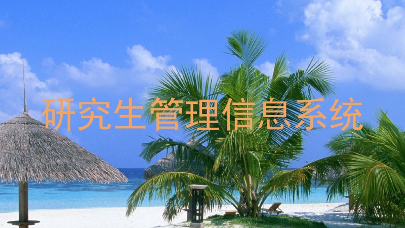 研究生管理信息系统