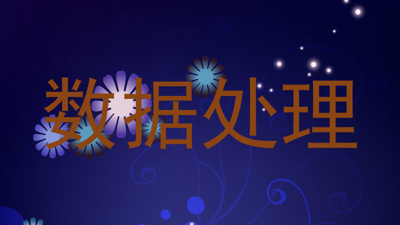 数据处理