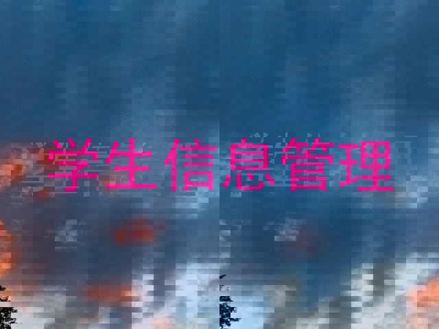 学生信息管理