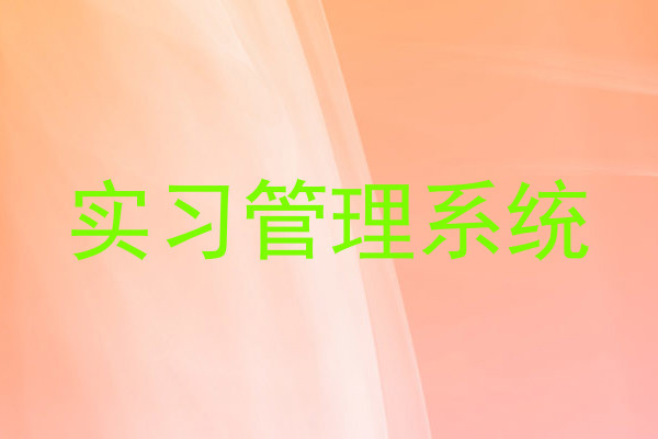 实习管理系统