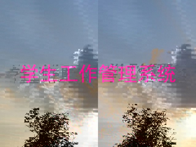 学生工作管理系统