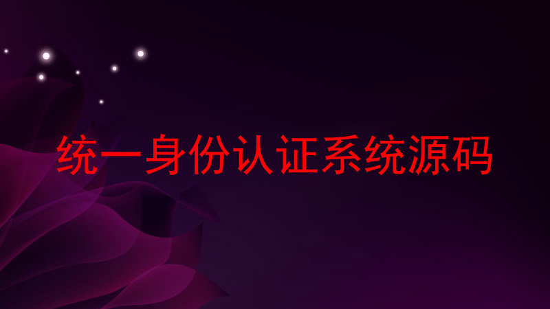 统一身份认证系统源码