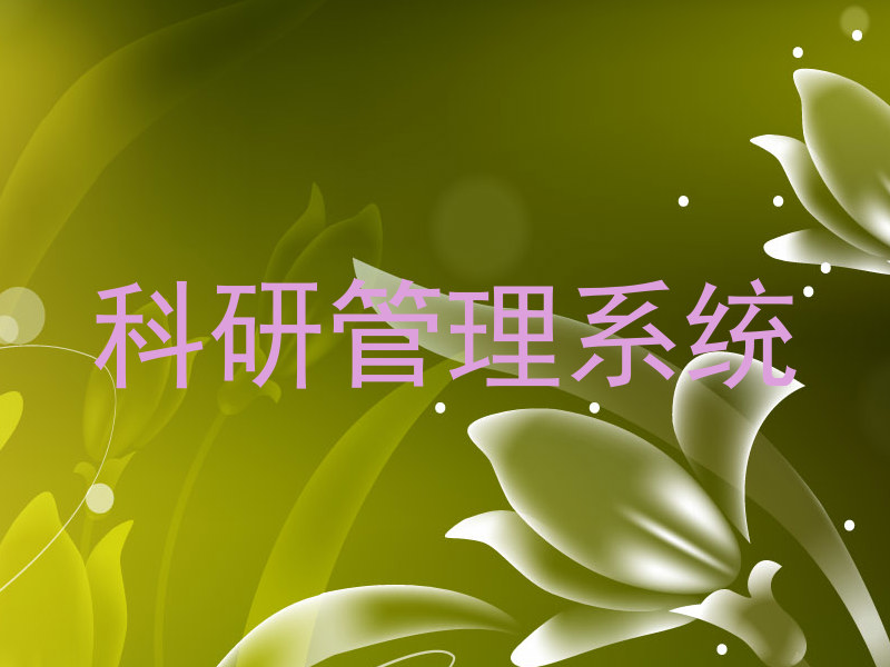 科研管理系统