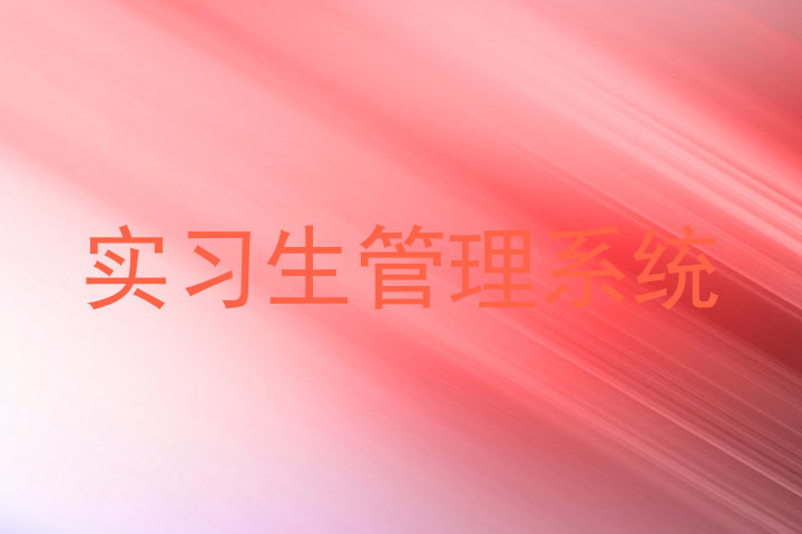 实习生管理系统