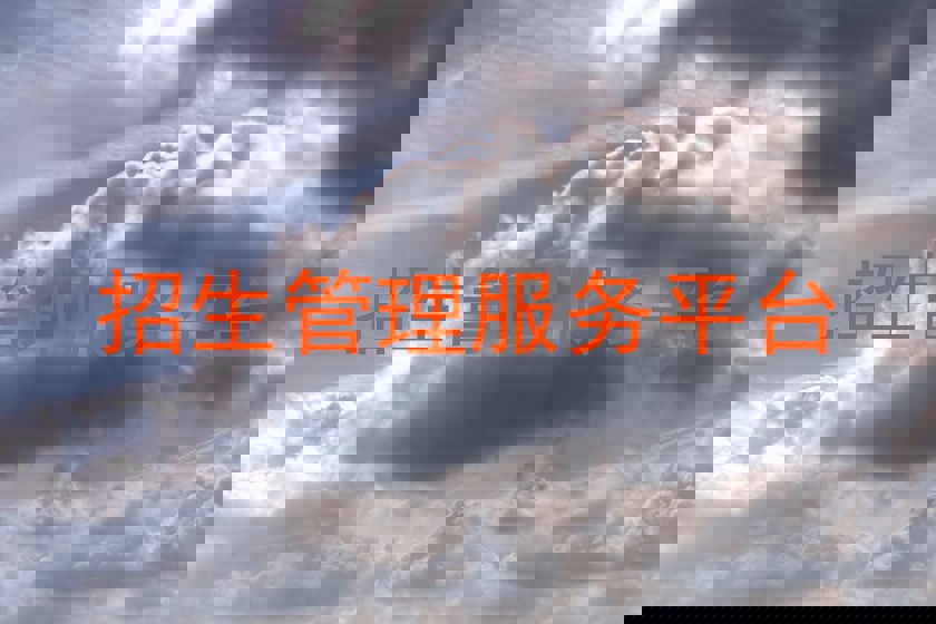 招生管理服務(wù)平臺(tái)