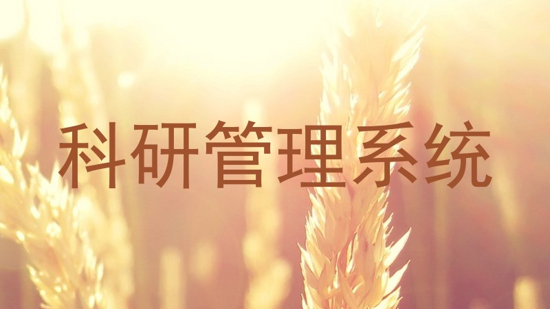 科研管理系统