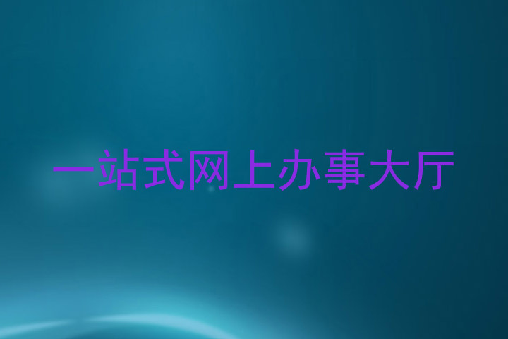 一站式网上办事大厅