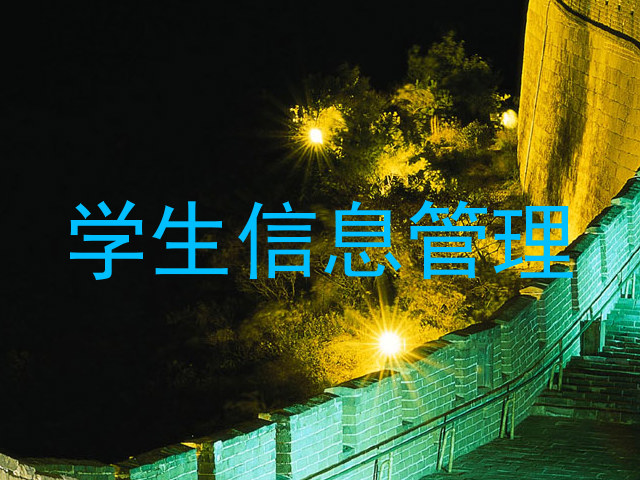 学生信息管理
