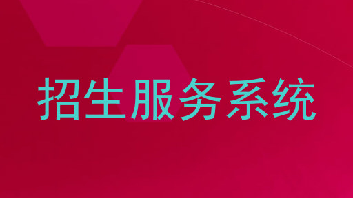 招生服务系统
