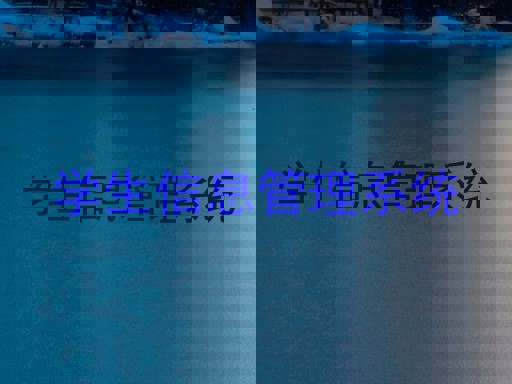 学生信息管理系统