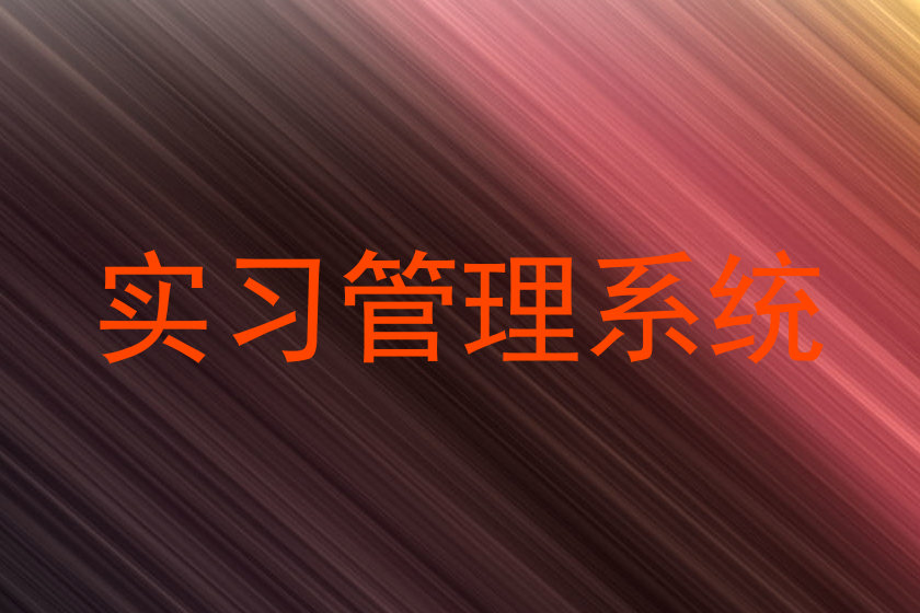 实习管理系统