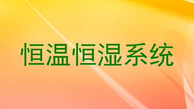 恒温恒湿系统