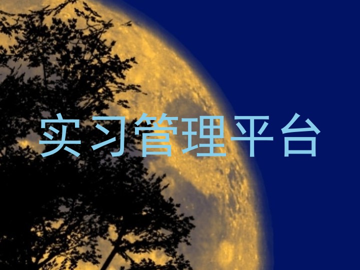 实习管理平台