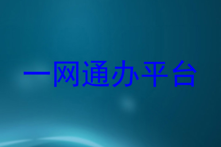 一网通办平台