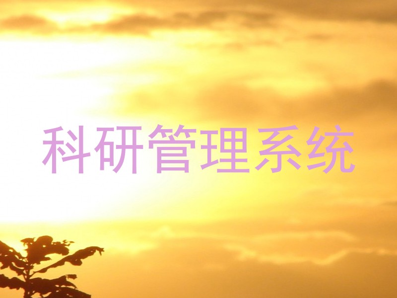 科研管理系统