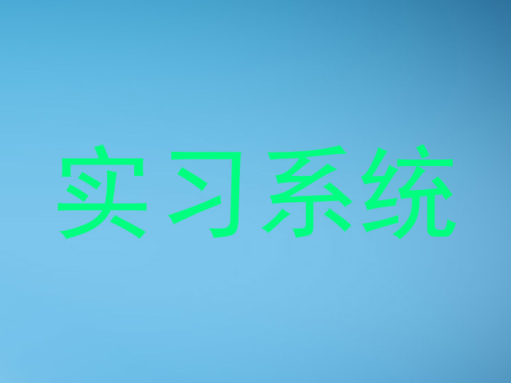 实习系统