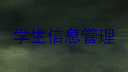 学生信息管理
