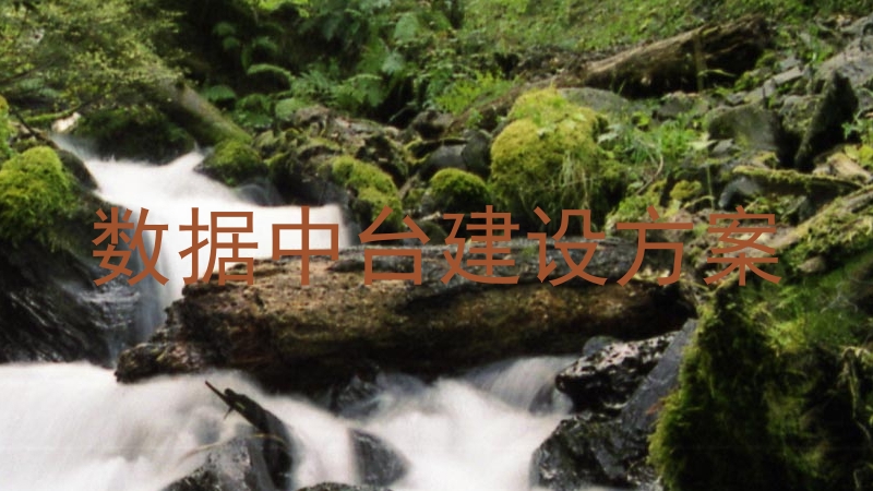 数据中台建设方案