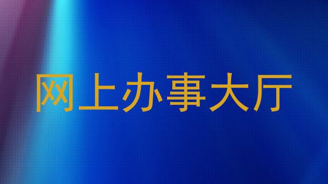 网上办事大厅