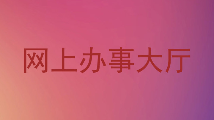 网上办事大厅