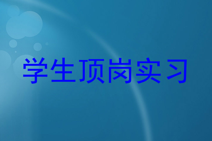 学生顶岗实习