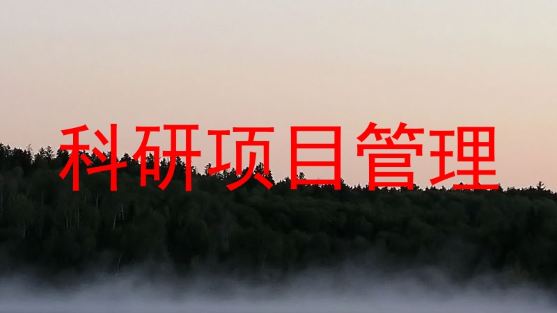 科研项目管理
