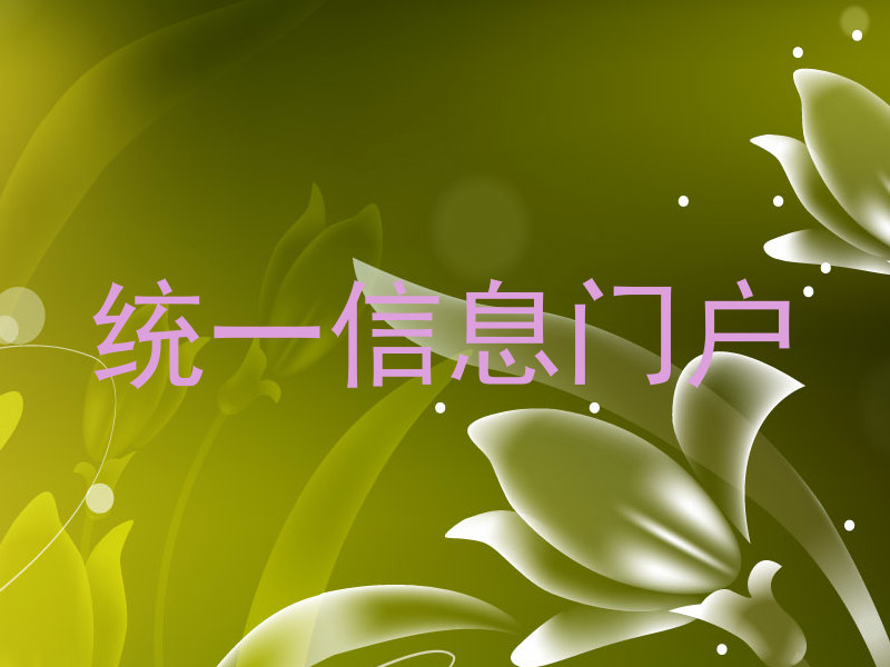 統(tǒng)一信息門戶