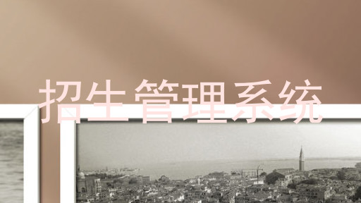 招生管理系統(tǒng)