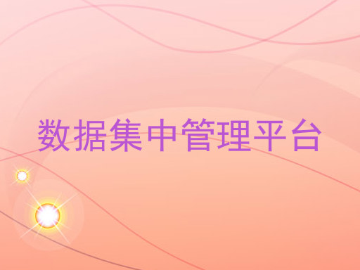 数据集中管理平台