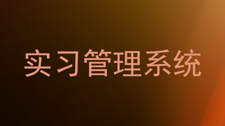 实习管理系统