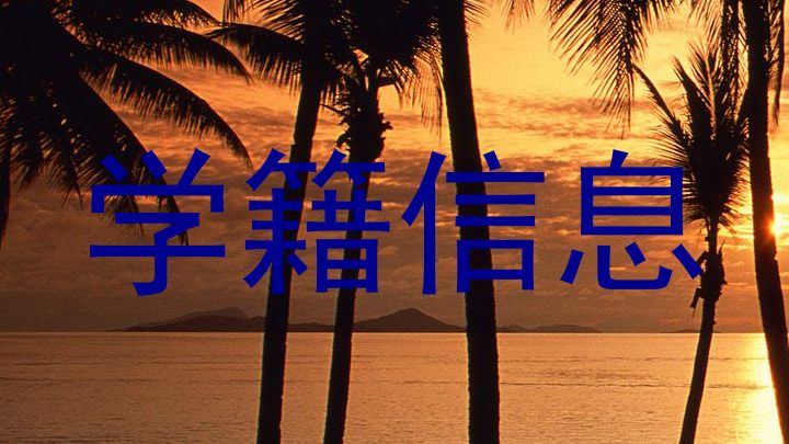 学籍信息