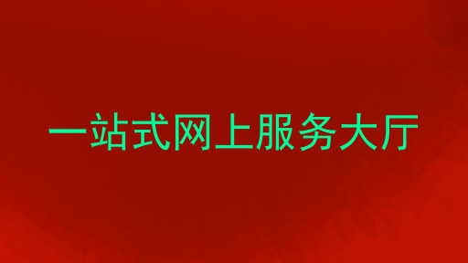 一站式网上服务大厅