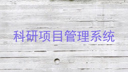 科研项目管理系统