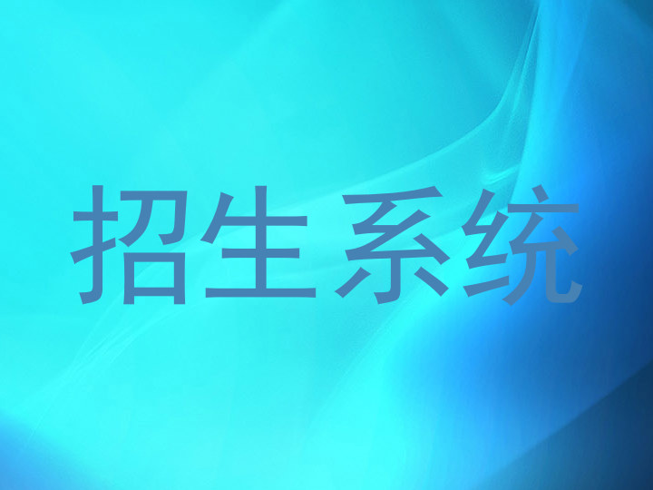招生系统
