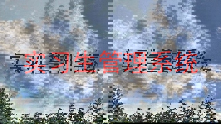实习生管理系统