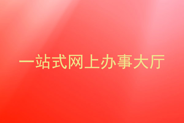 一站式网上办事大厅