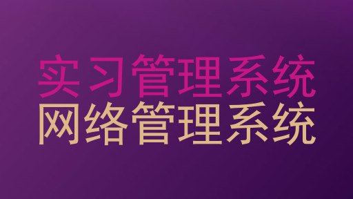 实习管理系统