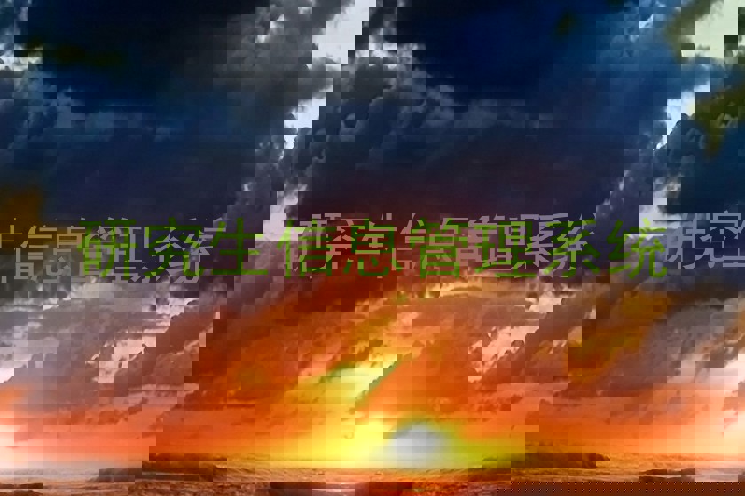 研究生信息管理系统
