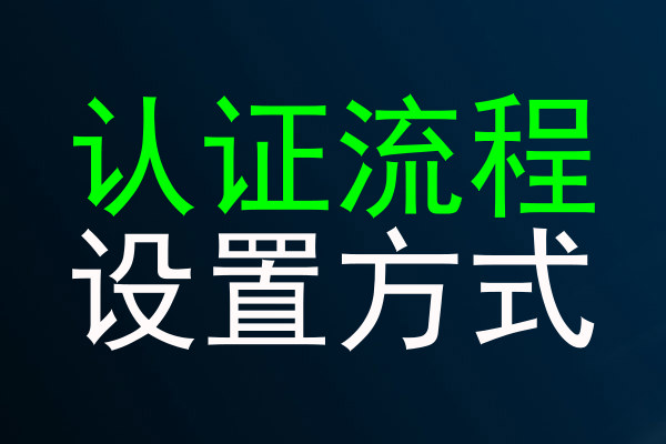 认证流程|设置方式