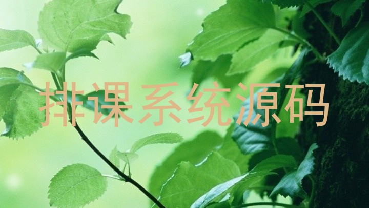 排课系统源码