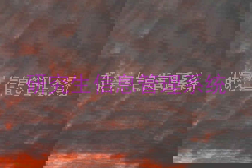 研究生信息管理系统