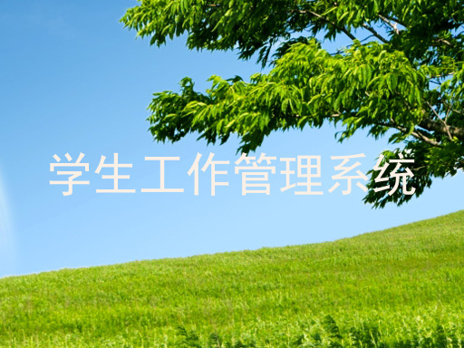 学生工作管理系统