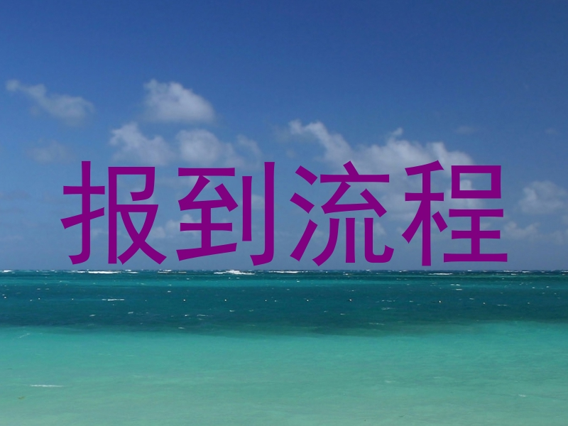 报到流程