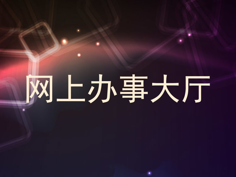 网上办事大厅