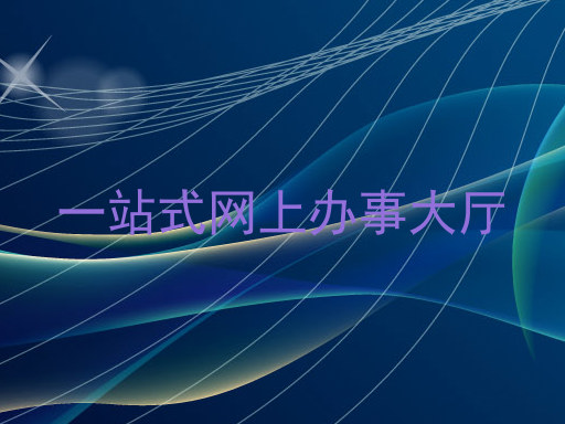 一站式网上办事大厅