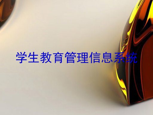 学生教育管理信息系统