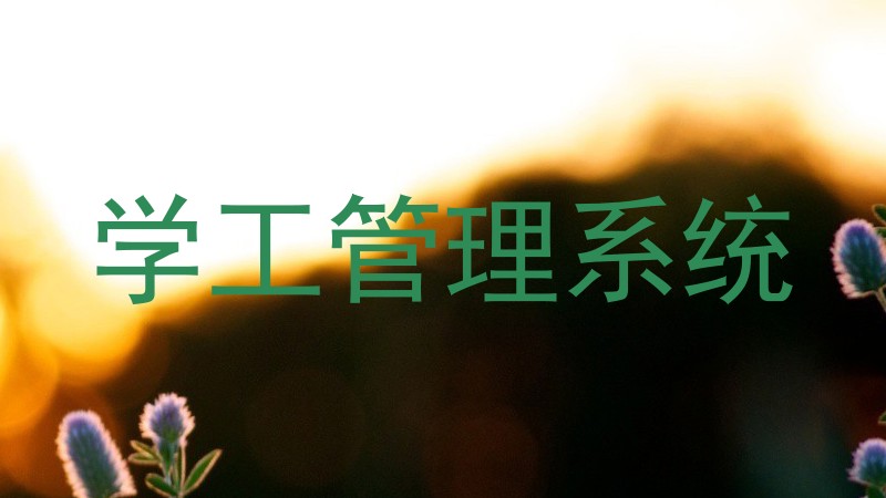 学工管理系统